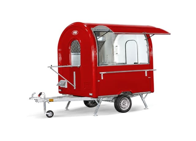 Remorque food truck Chef+ rouge, format AIR 220