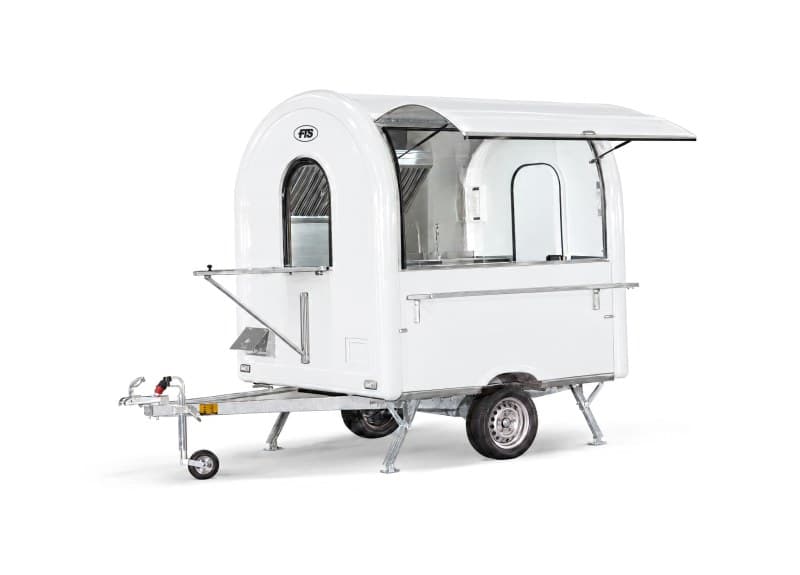 Remorque food truck Chef+ blanche, format AIR 220
