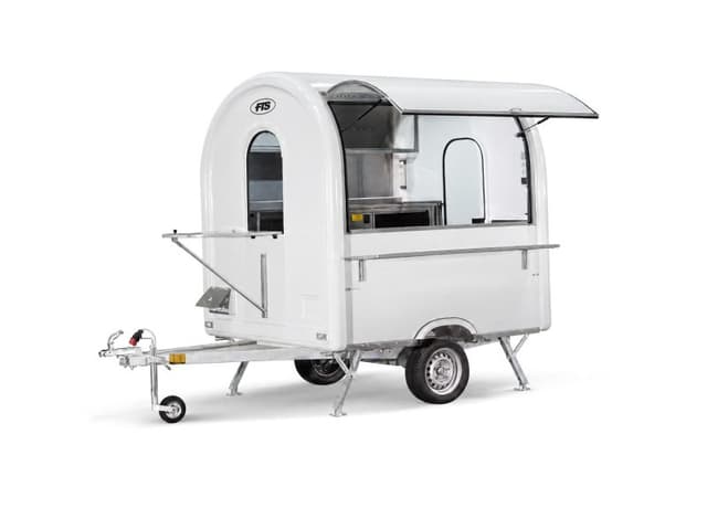Foodtrailer Essentiel in het wit, formaat AIR 220